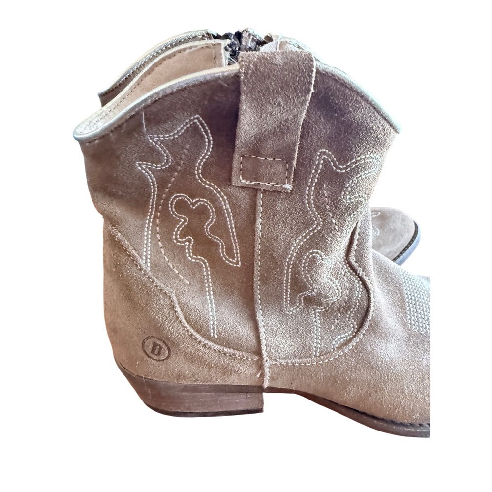 Dingo Daisy Mae Boots Women 8 M Camel Suede Western Cowgirl Ankle DI 861 - Picture 4 of 10
